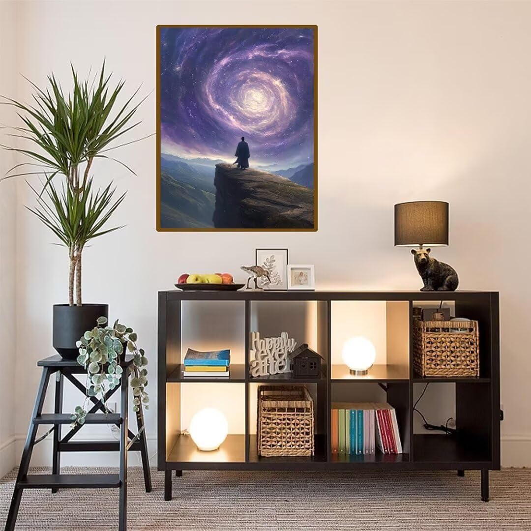 5D Diamond Painting Montañas Whirlpool Pintura Diamante Adultos, Diamond Painting Niños, DIY Cuadros de Diamantes Kit Manualidades Adultos, para Decoración de La Pared Del Hogar Regalos 70x100cm t4805