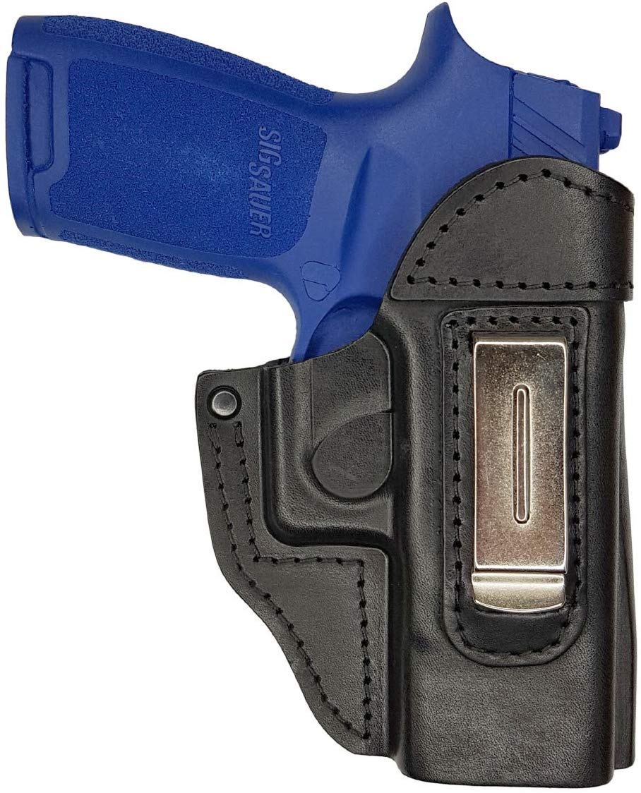 VlaMiTex IWB 6 Fondina in Pelle per sig Sauer P250 P320 Compact Carry, Nero