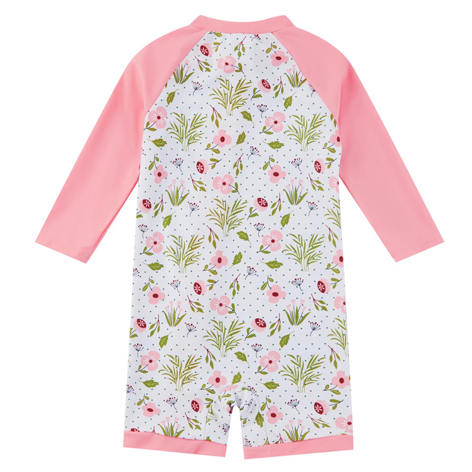 Costume da Bagno per Bambino/Ragazza con Protezione Solare UPF 50+ Costume da Sole a Manica Lunga con Cerniera Completa per Neonato (3-36 Mesi)