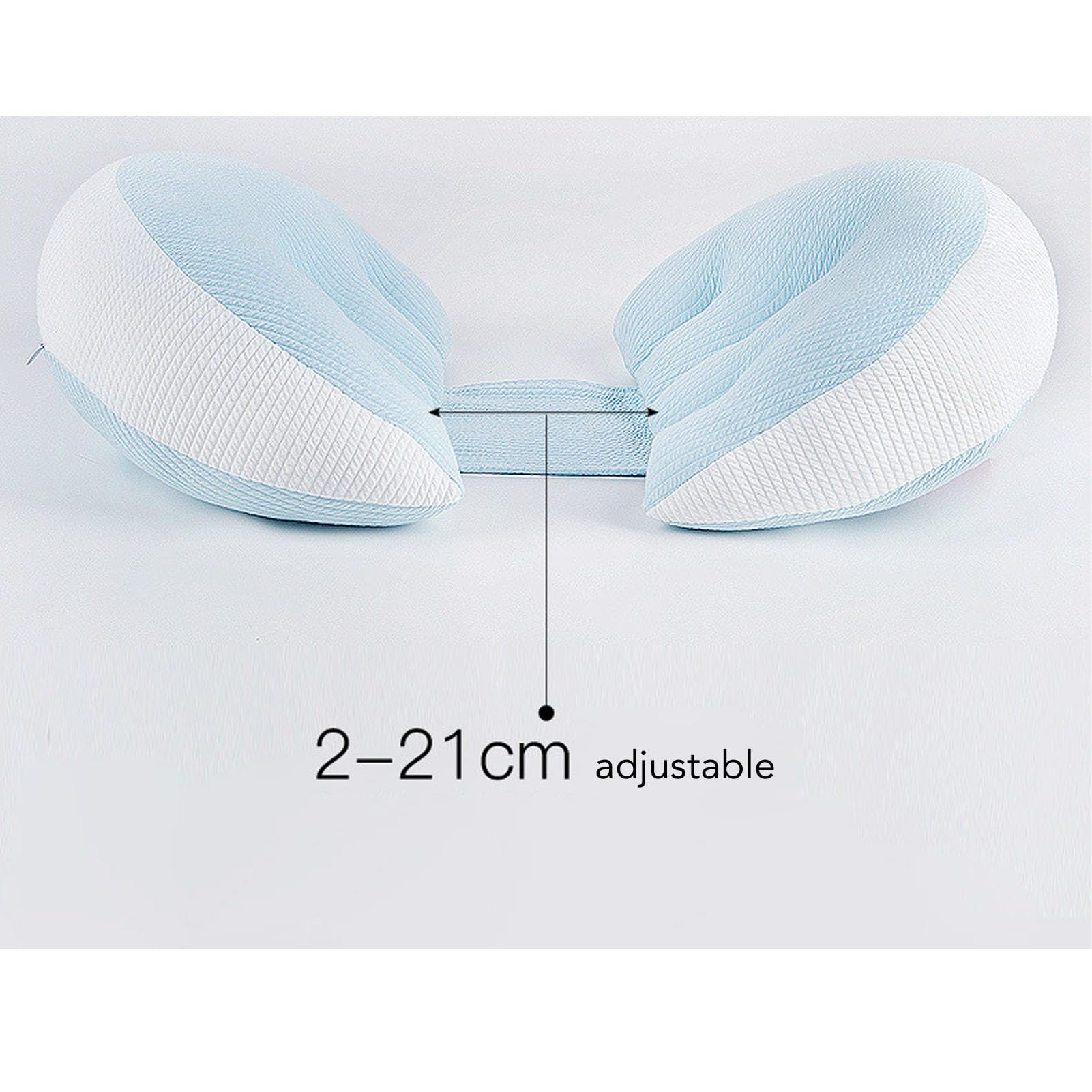 Cuscino per Gravidanza Laterale Regolabile Cuscino per maternità Morbido e Traspirante Supporto per Donne Incinte per Gravidanza a Forma di U di Scarsa qualità del Sonno (WHITE)