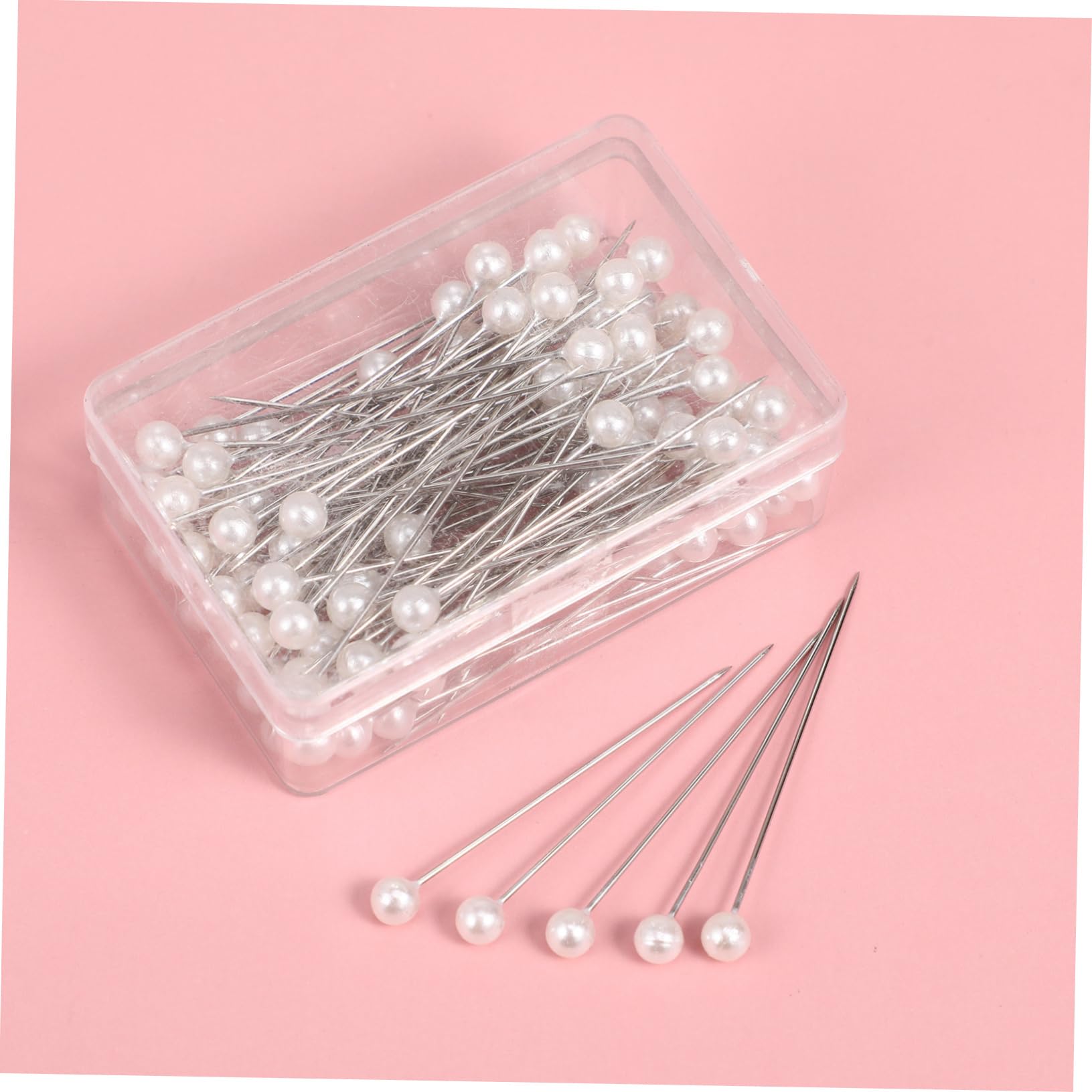 Metal Resistentes a Altas Temperaturas 100 Alfileres para Coser con Cabeza Perlada para Manualidades DIY y Decoración
