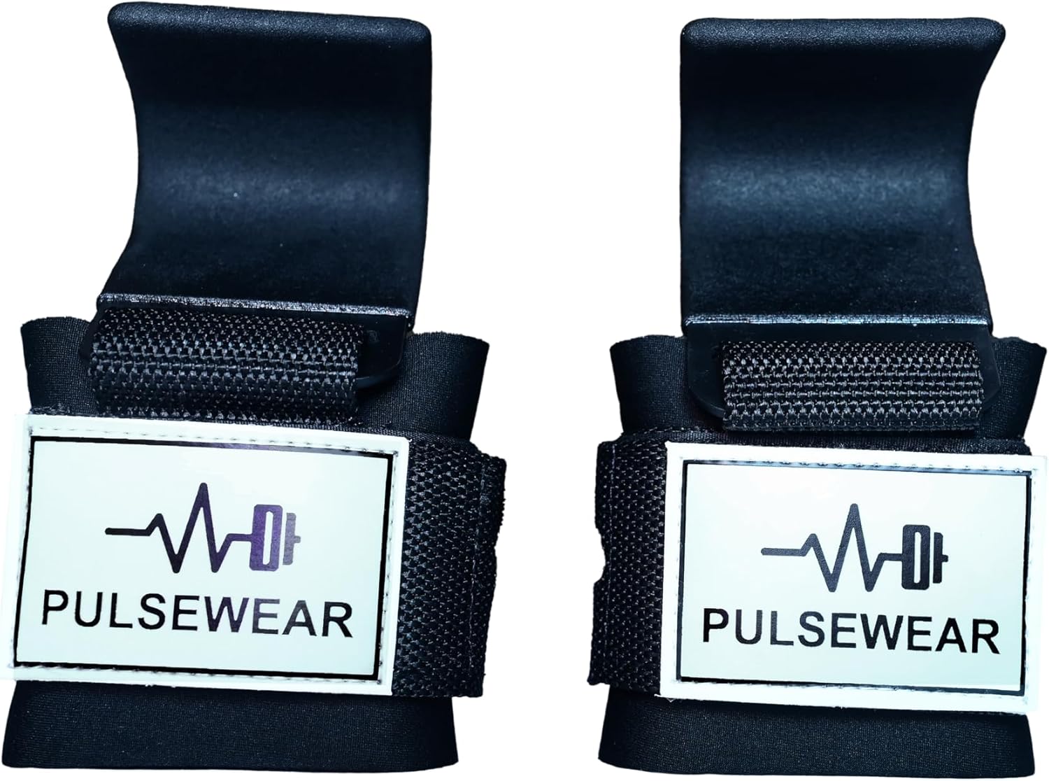 IronClad Steel Lifting Hooks – Heavy Duty Wrist Straps for Maximum Grip Support in Deadlifts, Rows & Pull Exercises | Weightlifting Hooks for Men & Women Black - Image 1 of 3