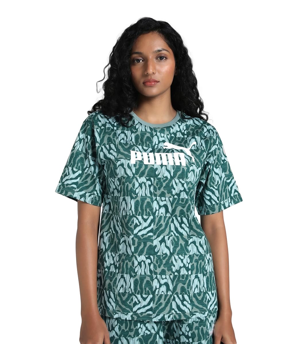 PUMA Unisex ESS Graphic Relaxed AOP Tee T-Shirts (Pack of 1)