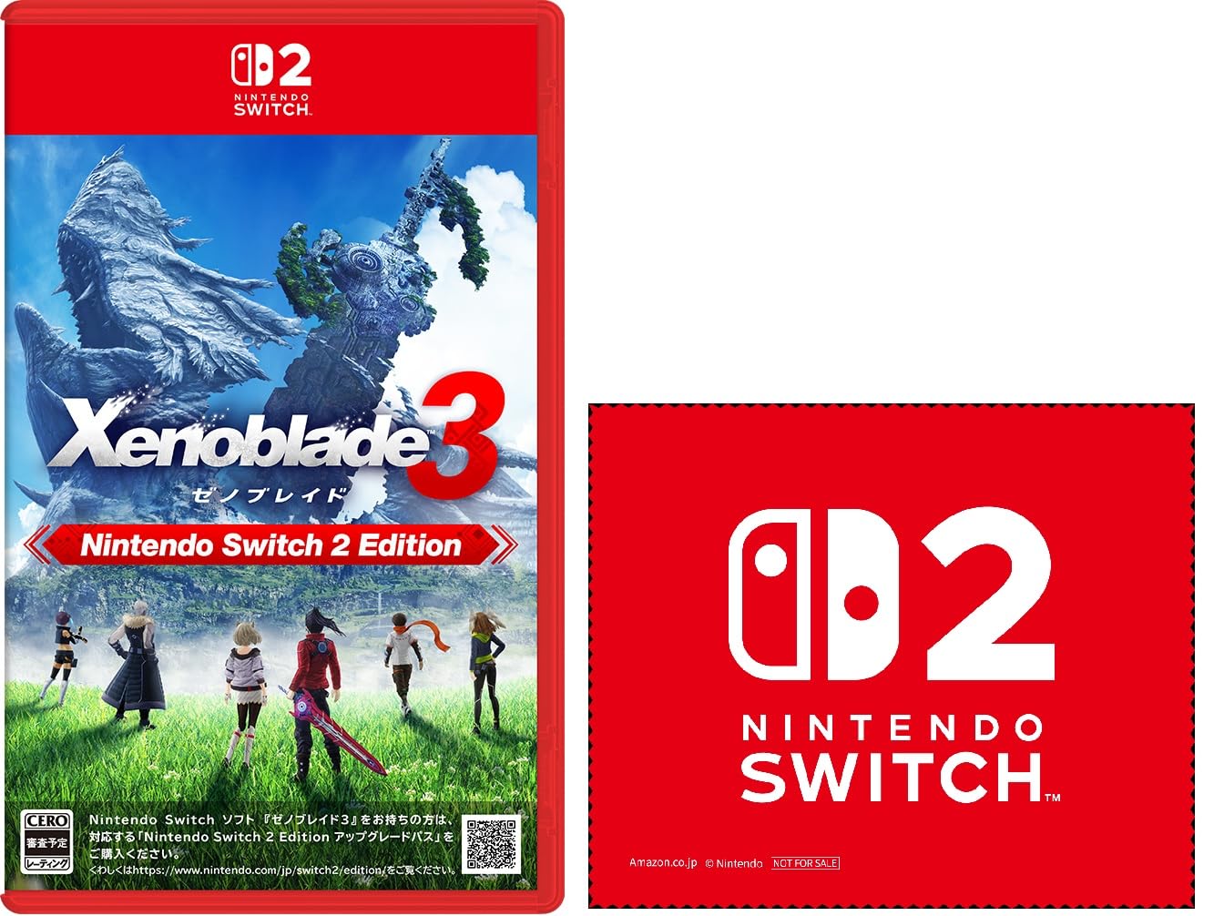 ゼノブレイド3 Nintendo Switch 2 Edition -Switch2 【Amazon.co.jp限定】特典 Nintendo Switch 2 ロゴデザイン マイクロファイバークロス 同梱
