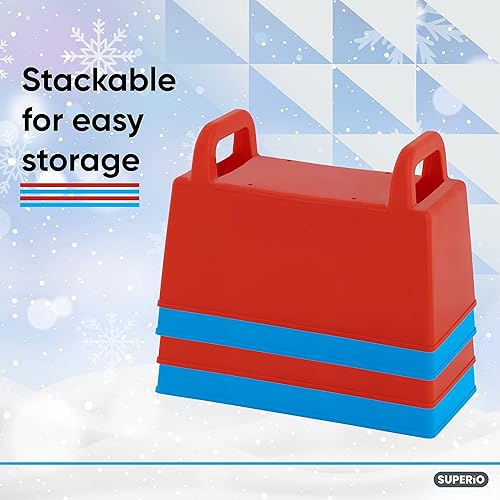 Miniatura 18 de Superio Kit de construcción de castillo de arena, juguetes de arena de playa para adultos y niños, fabricante de ladrillos de nieve, moldeador