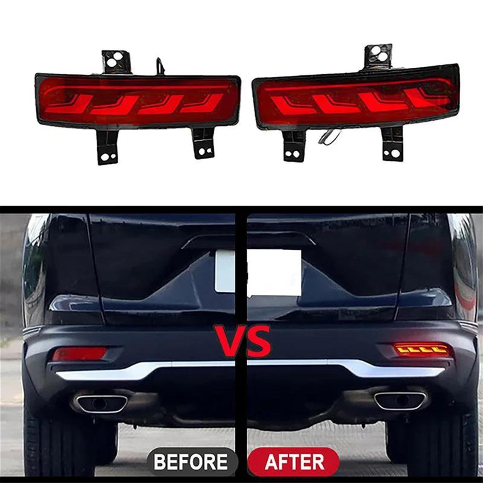 Genérico Piloto posterior Luz Trasera Para Automóvil Para CR-V 2020-2022 Conjunto De Luces Antiniebla, Reflector De Parachoques Trasero, Luces De Señalización Recambio faro trasero