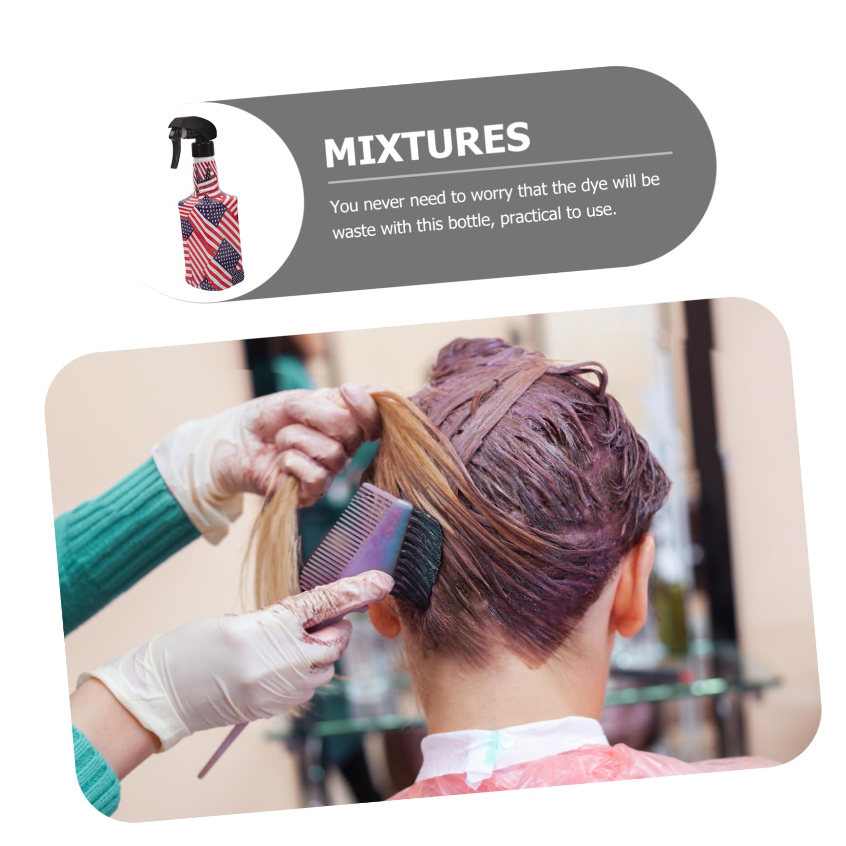 minkissy 5stücke Sprühflasche Für Haare Kontinuierlicher Zerstäuber Mit Feinem Nebel Für Friseursalons Und Pflanzenpflege Langlebig Und Komfortabel Handhabung