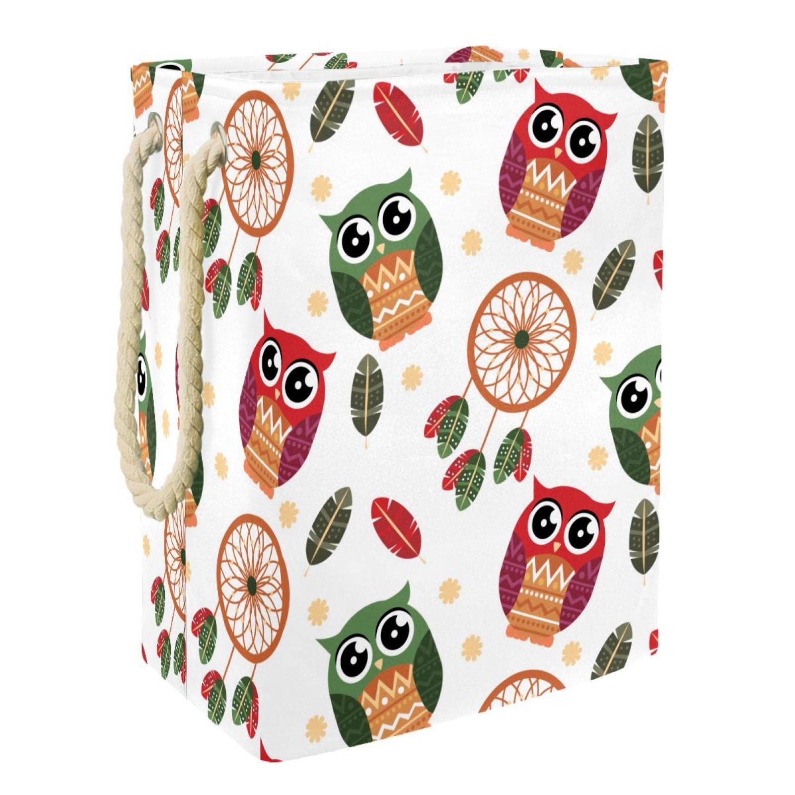 Panier de rangement pour vêtements sales style bohème de salle de bain