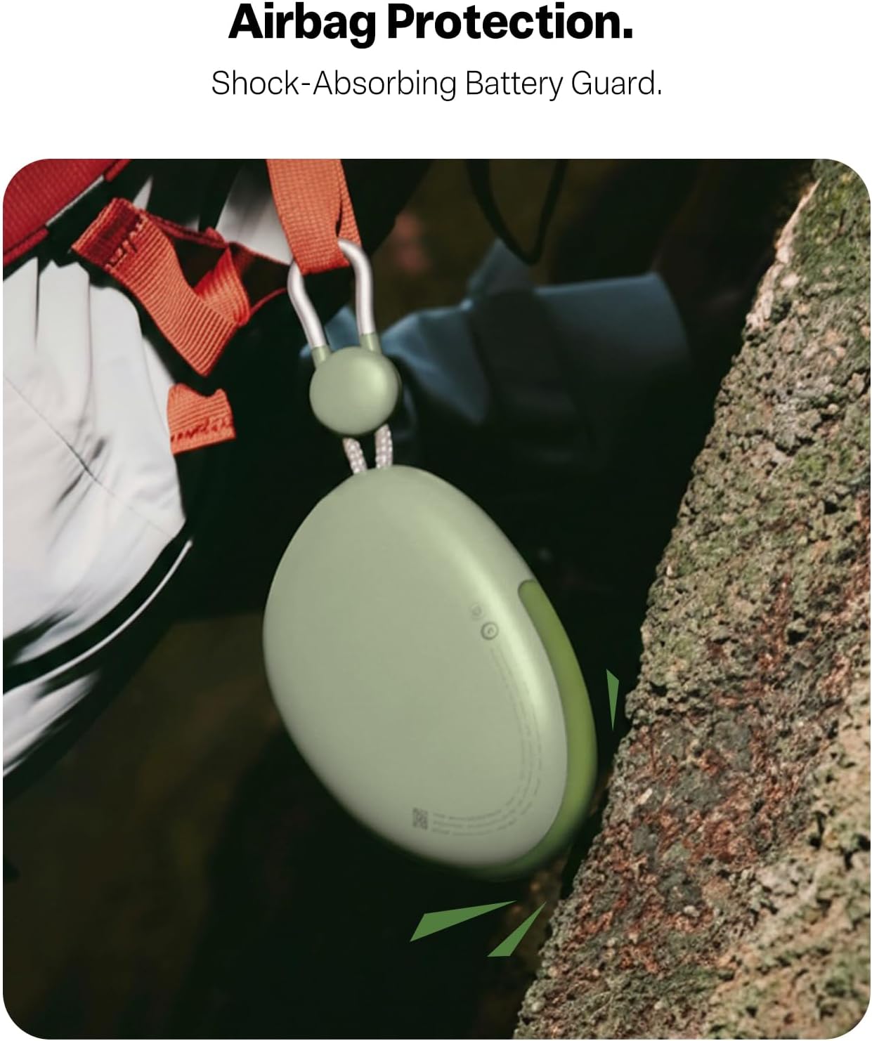 TORRAS FlexLine Pebble Power Bank, 35W Fast Charging, Built-in 27in Retractable USB-C Cable, 10000mAh Portable Charger, FCC & CCC, Airplane Safe, for iPhone 17/16/15, Android, iPad, MacBook, Green
