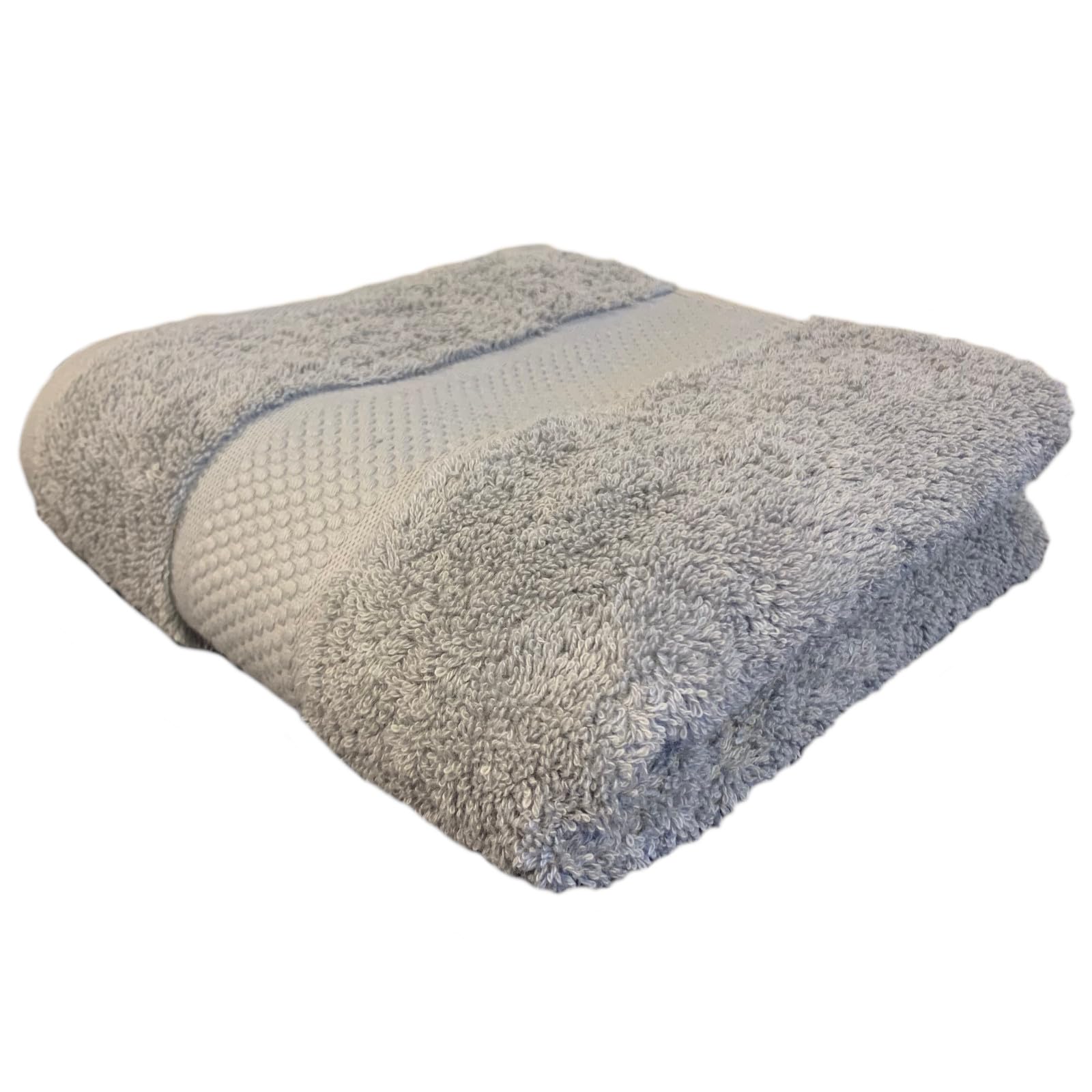 Sue Rossi Towels 100% Turkish Combed Organic Cotton, 600gsm Thick, Plush Soft & Highly Absorbent, Quick Dry Home Or Hotel Quality Bathroom Towel (Silver Grey, Hand Towel)