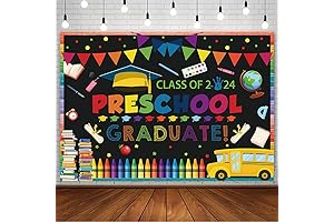 7x5ft Preschool Graduation Backdrop Kindergarten Pre K Congrats Grad Graduation Photography Background...