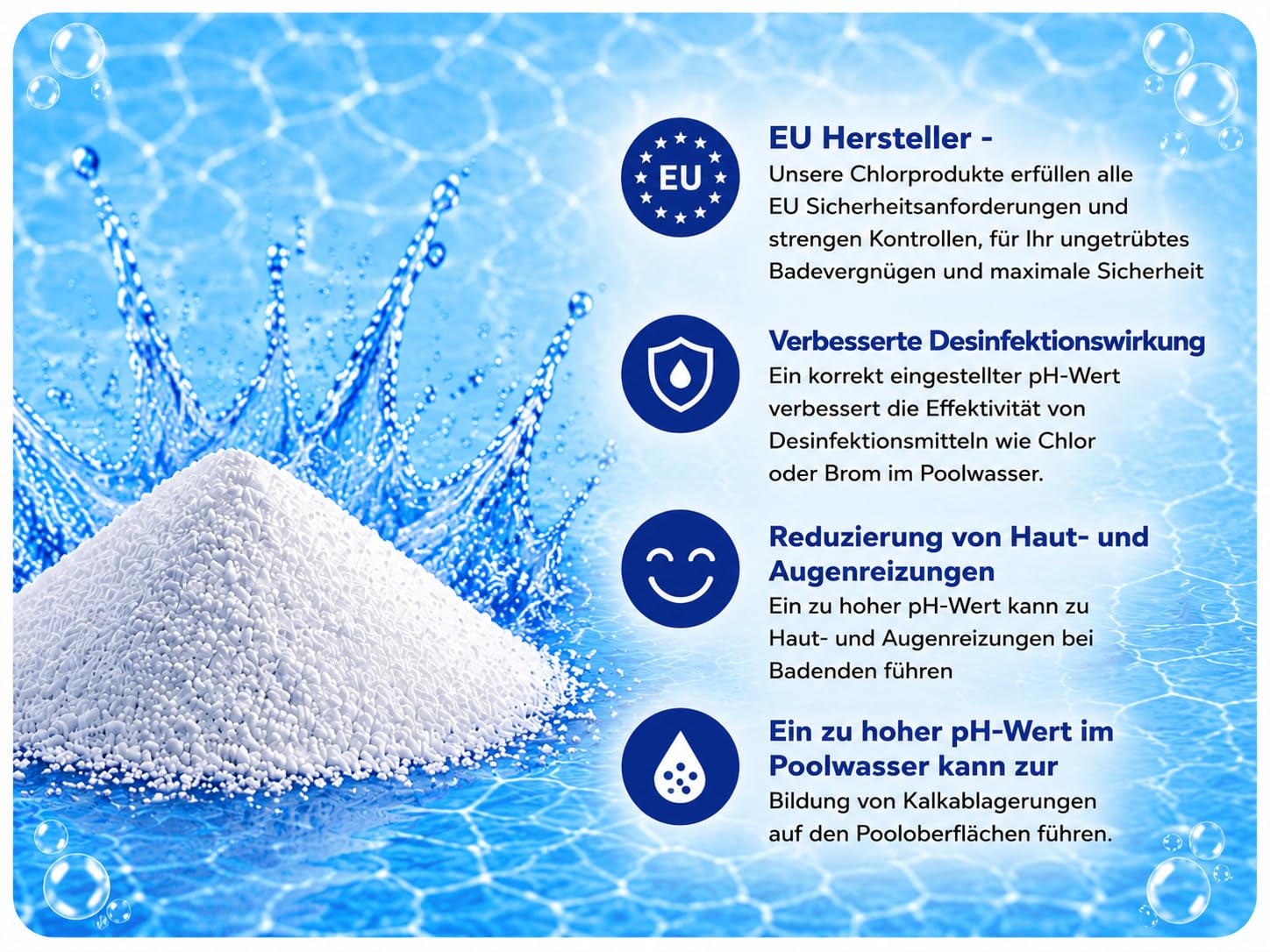 pH-Senker Granulat 15 kg pH-Minus für Pool