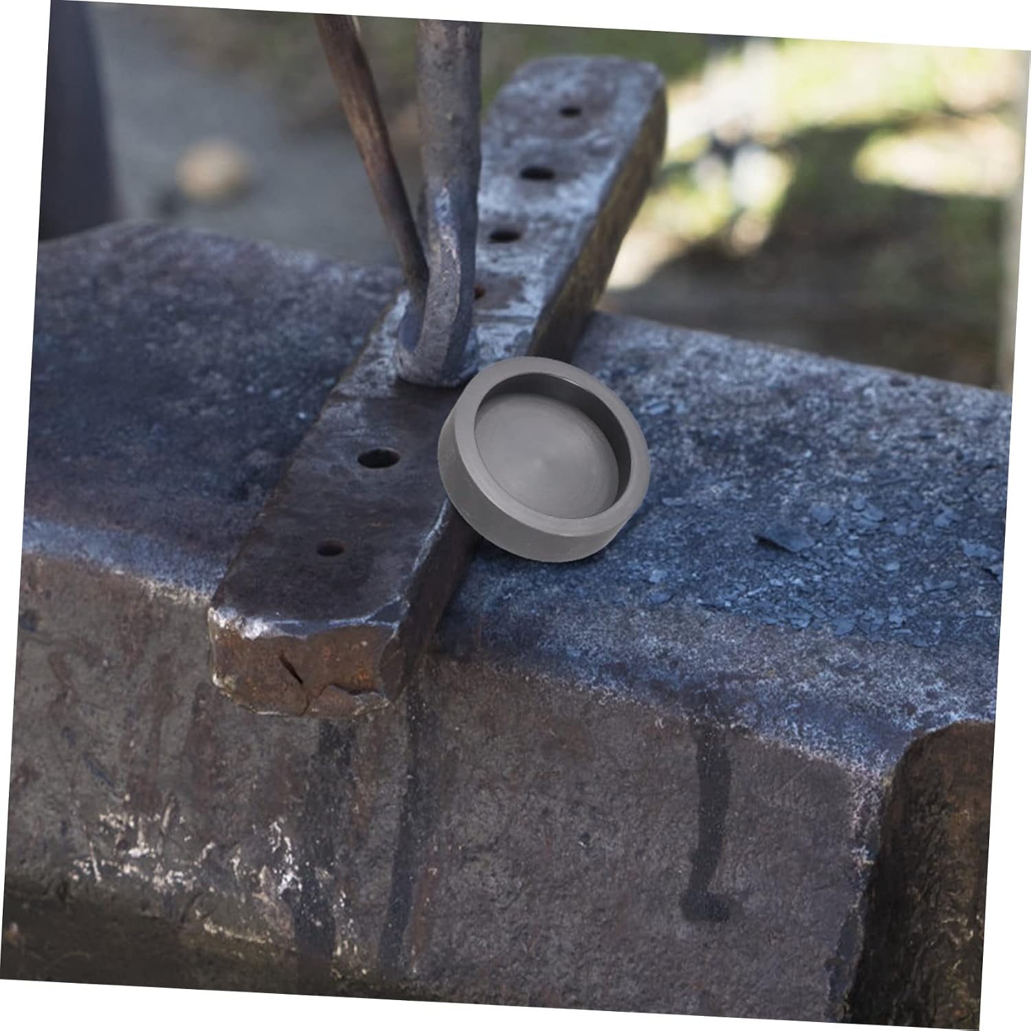 Graphite Ingot Mold 1.97 X 1.97 X 0.51 Inch Reusable Round Casting Mold for Metal Melting Furnace and Smelting
