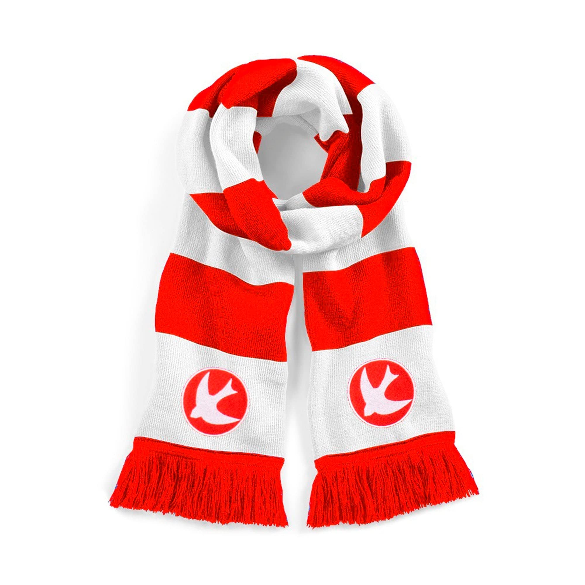 Walsall Retro Traditional Football Scarf Embroidered Logo