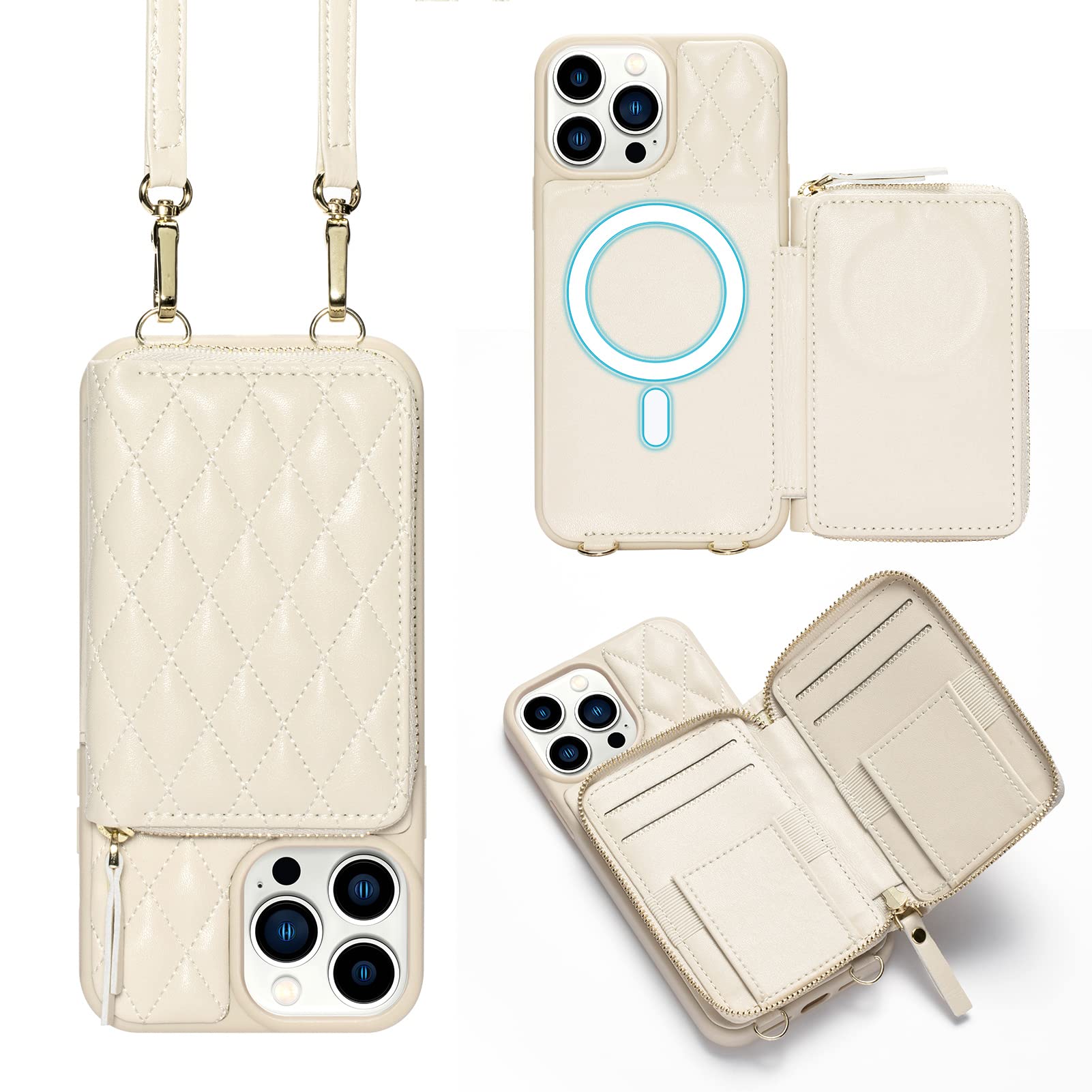 Lameekuwallet Case Compatible With Iphone 14 Pro Max Magnetic