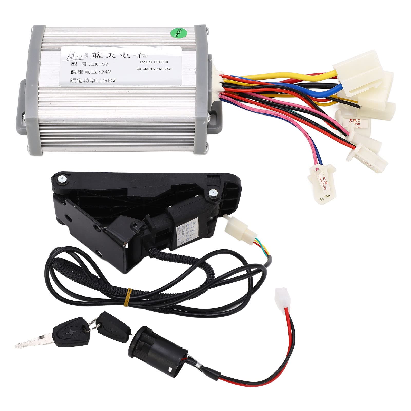 Haofy 24 V 1000W Gebürstete Elektrofahrradsteuerung mit Pedal -Drosselklappen -Kit für Stabil