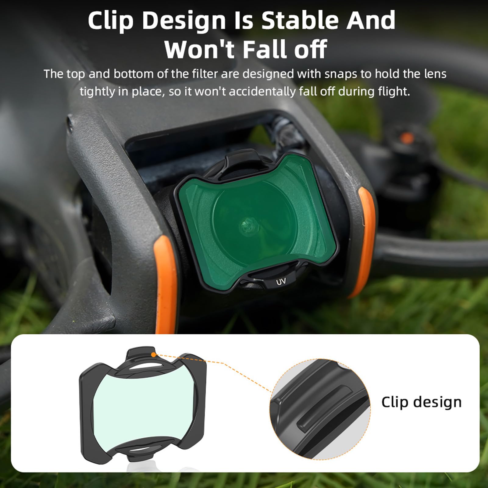 Avata 2 Drone Filters Kit UV CPL ND, Filtri UV e Polarizzatore a Scatto e Filtri a densità Neutra Filtri per Lenti Drone, per Accessori Drone Avata 2 (filtro UV CPL ND8 ND16 ND32