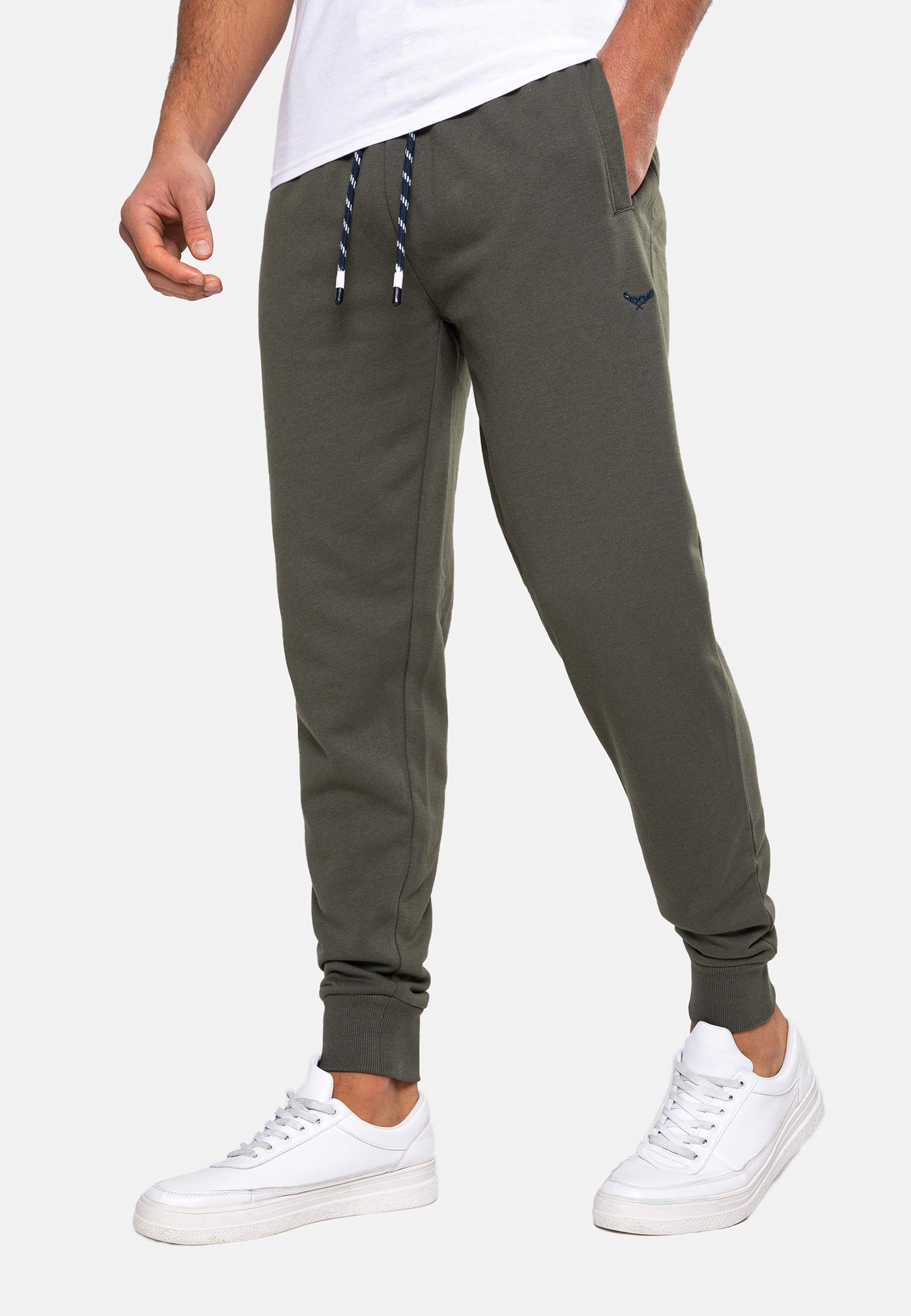 Threadbare Trifoliate Men's Regular Fit Jog Pant Cuffed Leg Sweatpant Soft Fleece Joggers, Khaki, XL