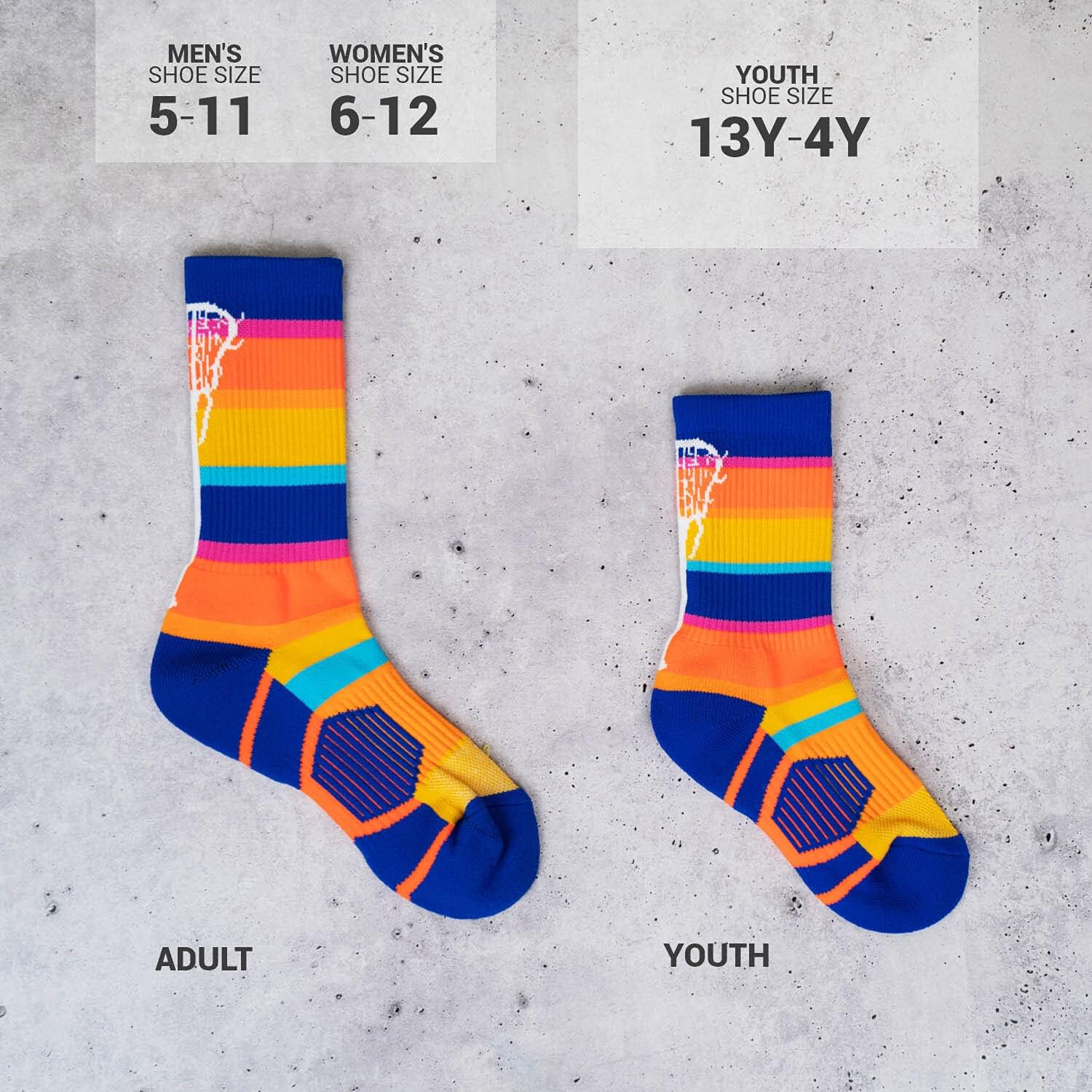 ChalkTalkSPORTS Girls Lacrosse Performance Crew Socks - Women's Mid-Calf - Youth & Adult Sizes - Multiple Colors - Image 3