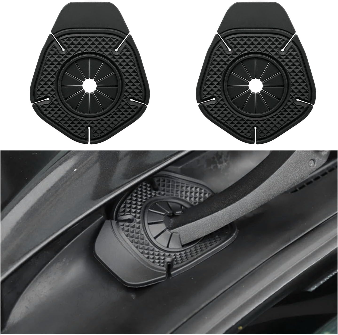 Augeny 2 PCS Car Wiper Arm Hole Protection Pad, DustProof