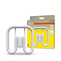 OSRAM DULUX LED SQ16 EM, GR8, 7W, 720lm, 3000K, colore della luce bianco caldo, sostituzione LED per lampade fluorescenti compatte con attacco GR8 a 2 pin, durata lunga, luce immediata