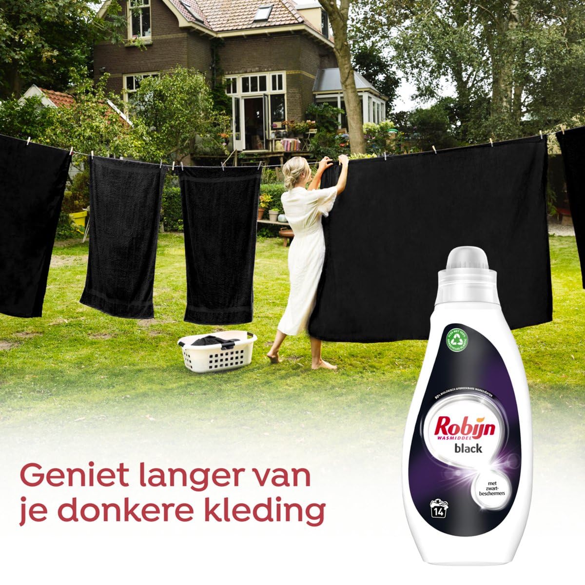 Robijn Black Velvet Vloeibaar Wasmiddel - 8x 700 ml (112 wasbeurten)