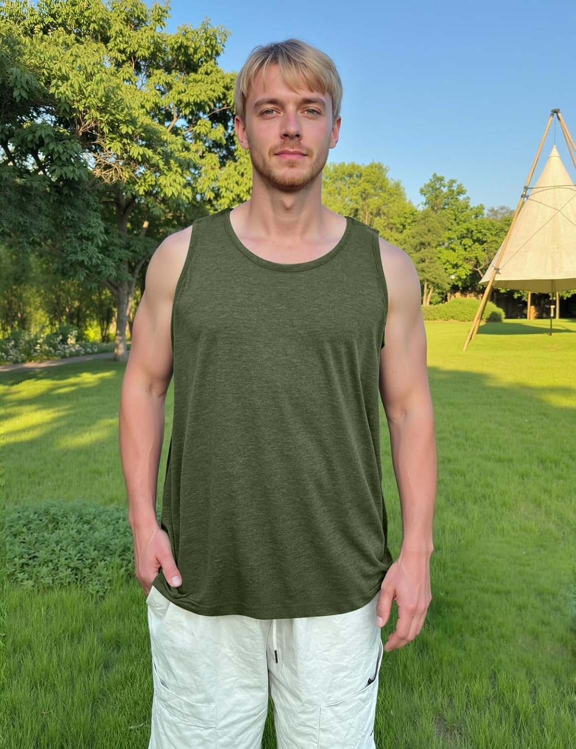 Shoulder & Side Full Snap-Access Tank Tops,Post Surgery Shirts Shoulder Arm Broken Breast Recovery Tank Tops - Unisex Sizing - Image 2