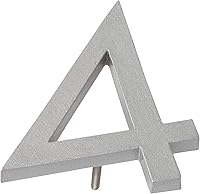 Vista 172 de Montague Metal Products Número de casa moderno de 6 pulgadas, número de casa flotante, fácil de instalar (0, cobre antiguo)