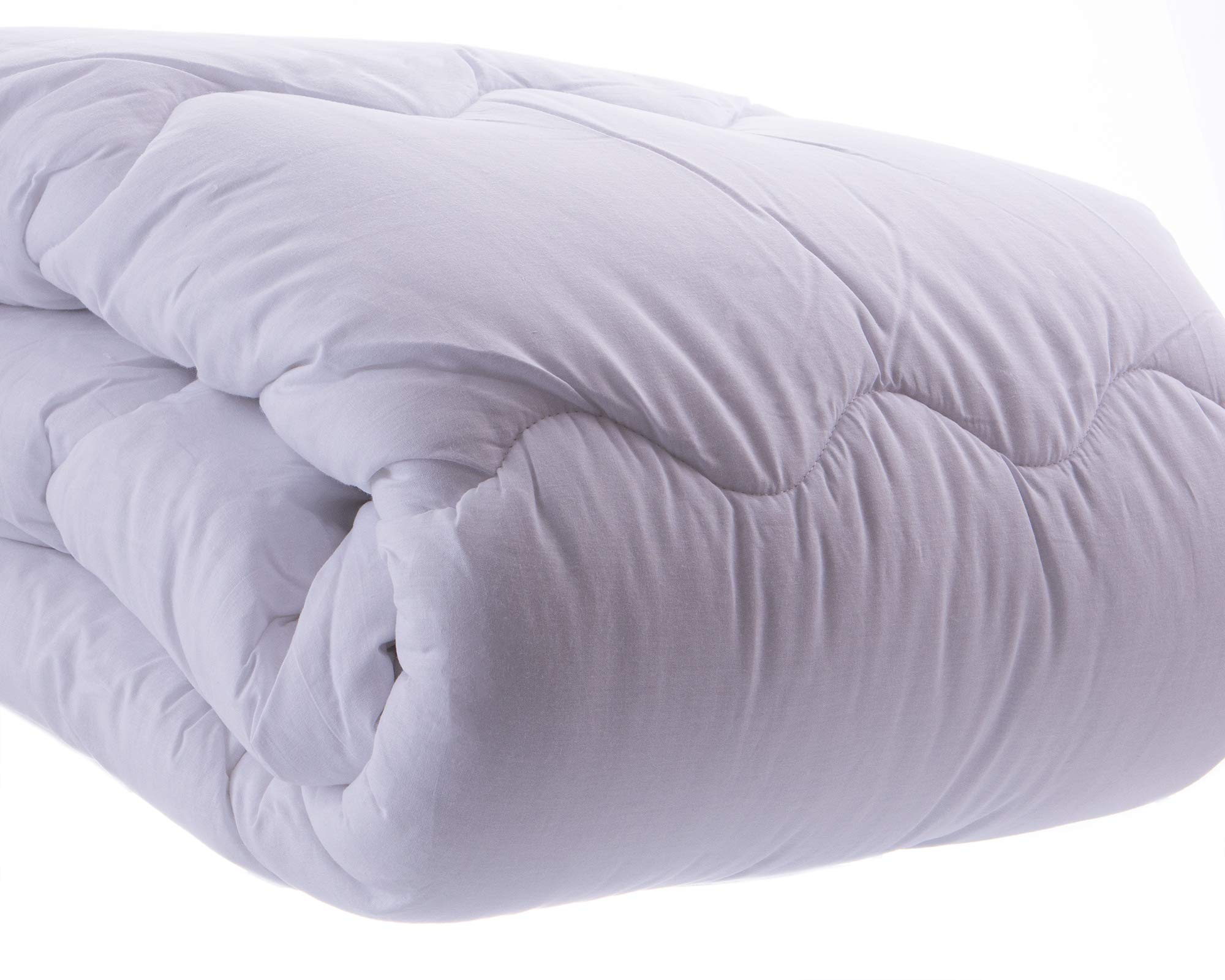 Snugglemore White Genuine 5 Star Hotel Quality Anti Allergy 100% Cotton Duvet Quilt Wave Stitched (13.5 Tog, King)