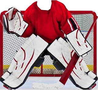 SS11192 Ice Hockey Goalie Stand in Cardboard Cutout Standee Standup