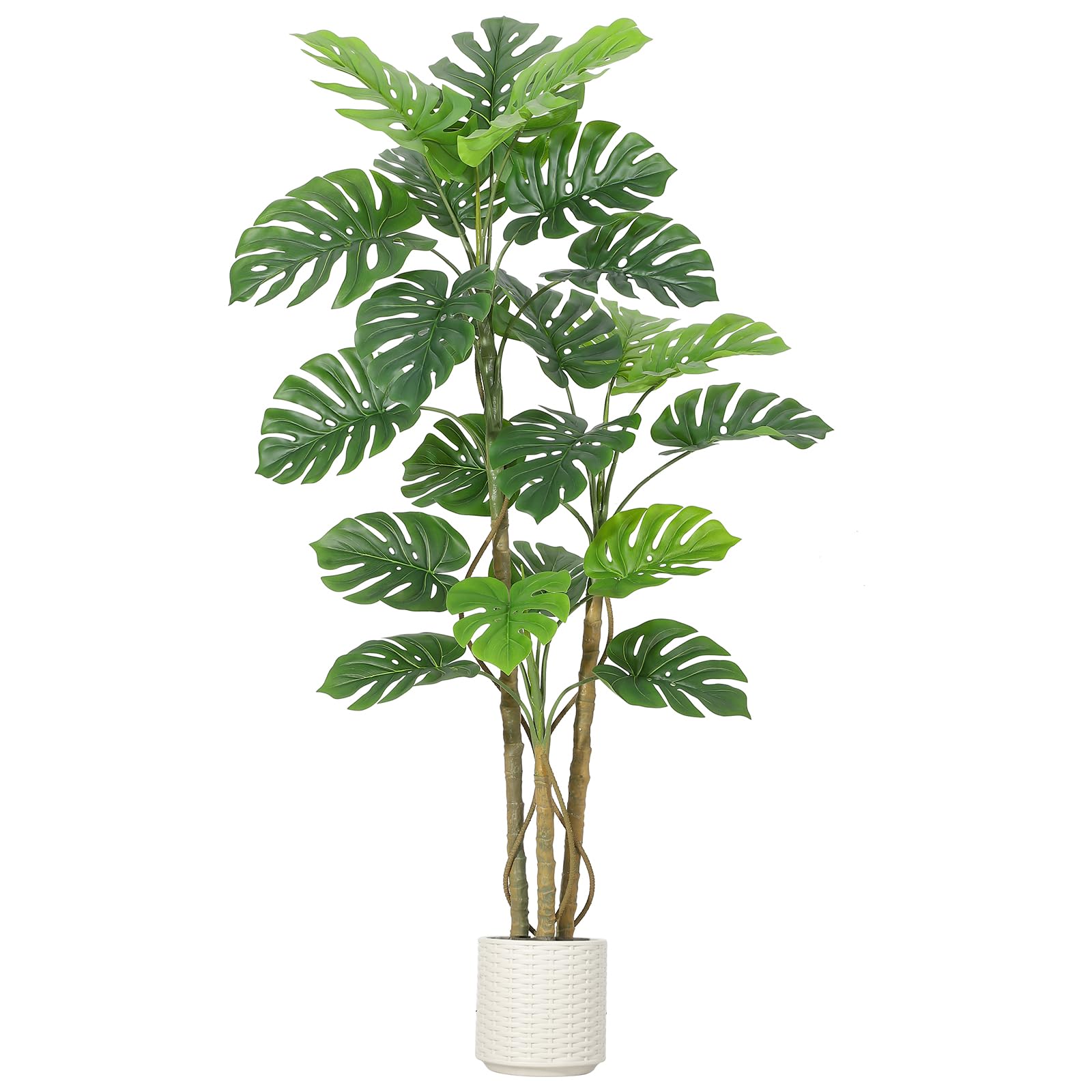 Pianta Monstera Finta - Monstera Finta Da 5 Piedi Per Arredamento d'Interni, Pianta Finta Alta, Pianta Finta Da Pavimento Per Soggiorno, Ufficio, Regalo Di Inaugurazione Della Casa
