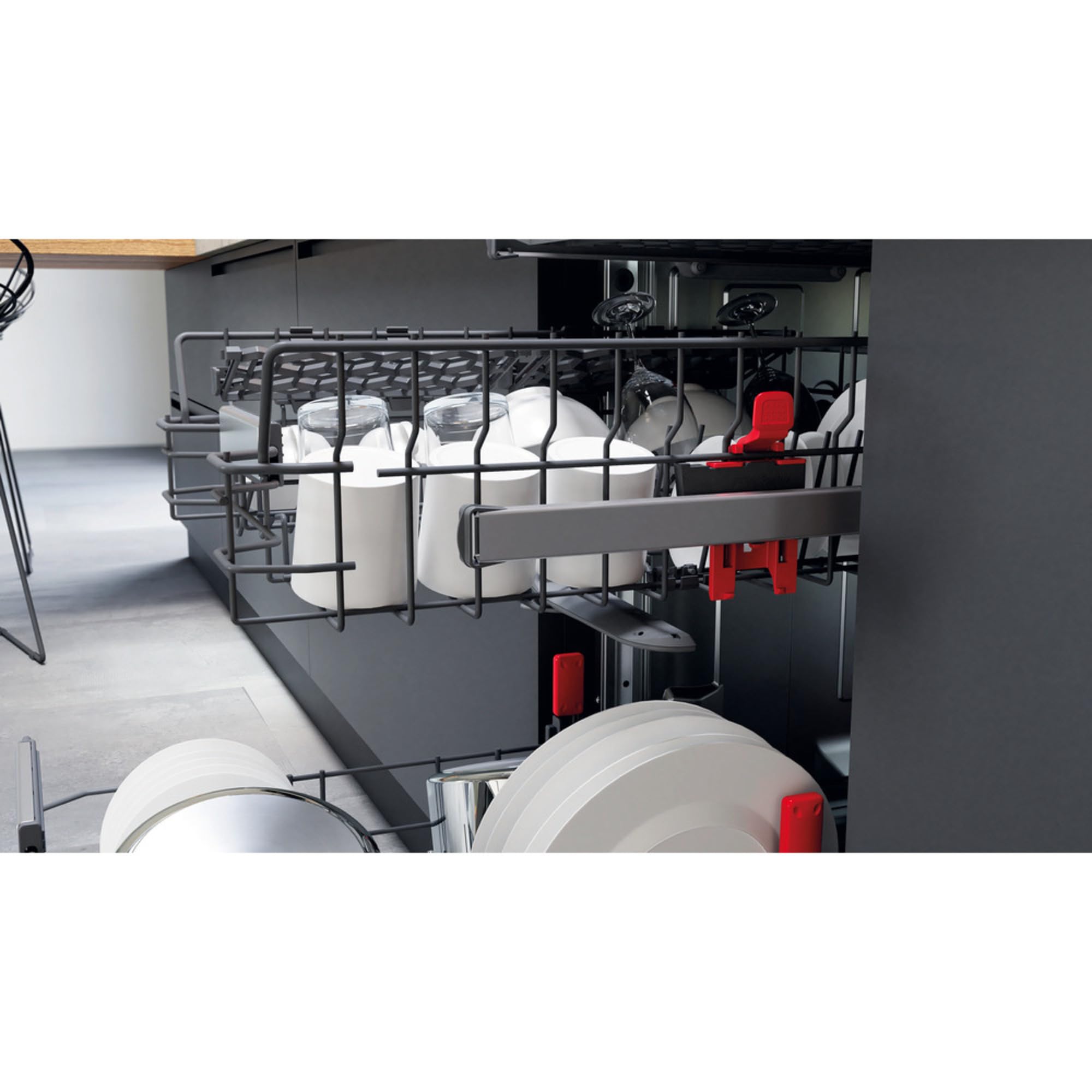 Bauknecht BSBO 3O23 PF X Integrierter Geschirrspüler 45 cm PowerClean Edelstahl