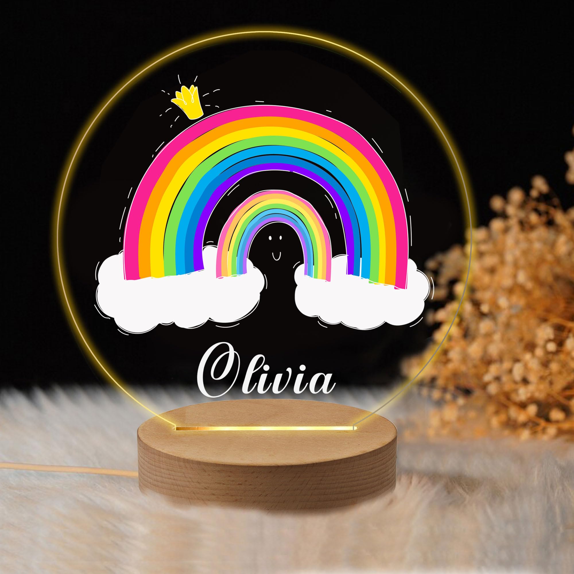 Personalized Baby Gift Name Night Light for Kids Girls Boys 7 Colors Nursery Decor Custom Night Light for Bedroom Toddler Gifts Night Lamp Gifts for