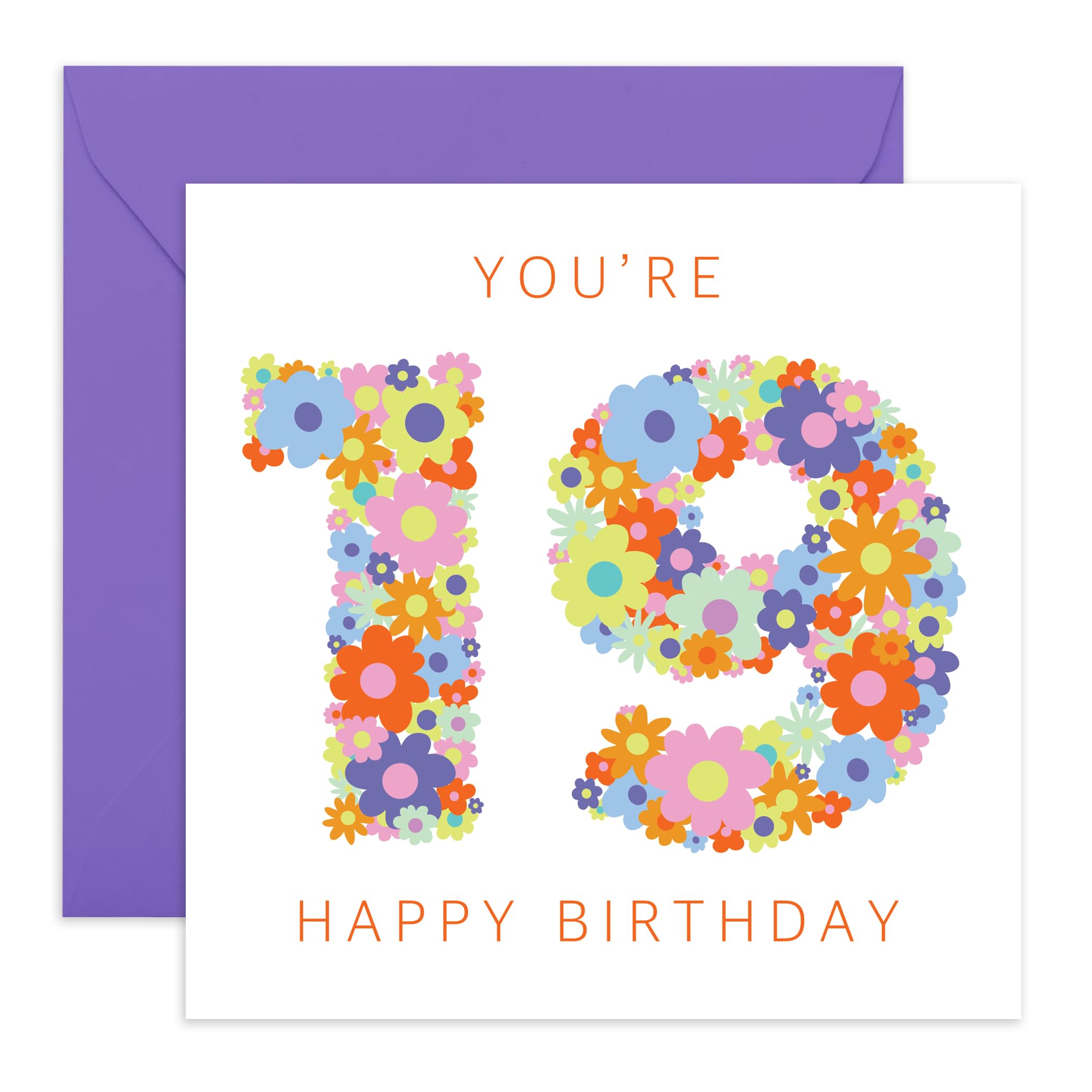 DEGASKEN Carte D'anniversaire Pour Fille – Joli Cadeau D'anniversaire Pour Fille De 19 Ans – Décorations De 19 Ans Pour Filles – Carte Portefeuille Gravée Personnalisée