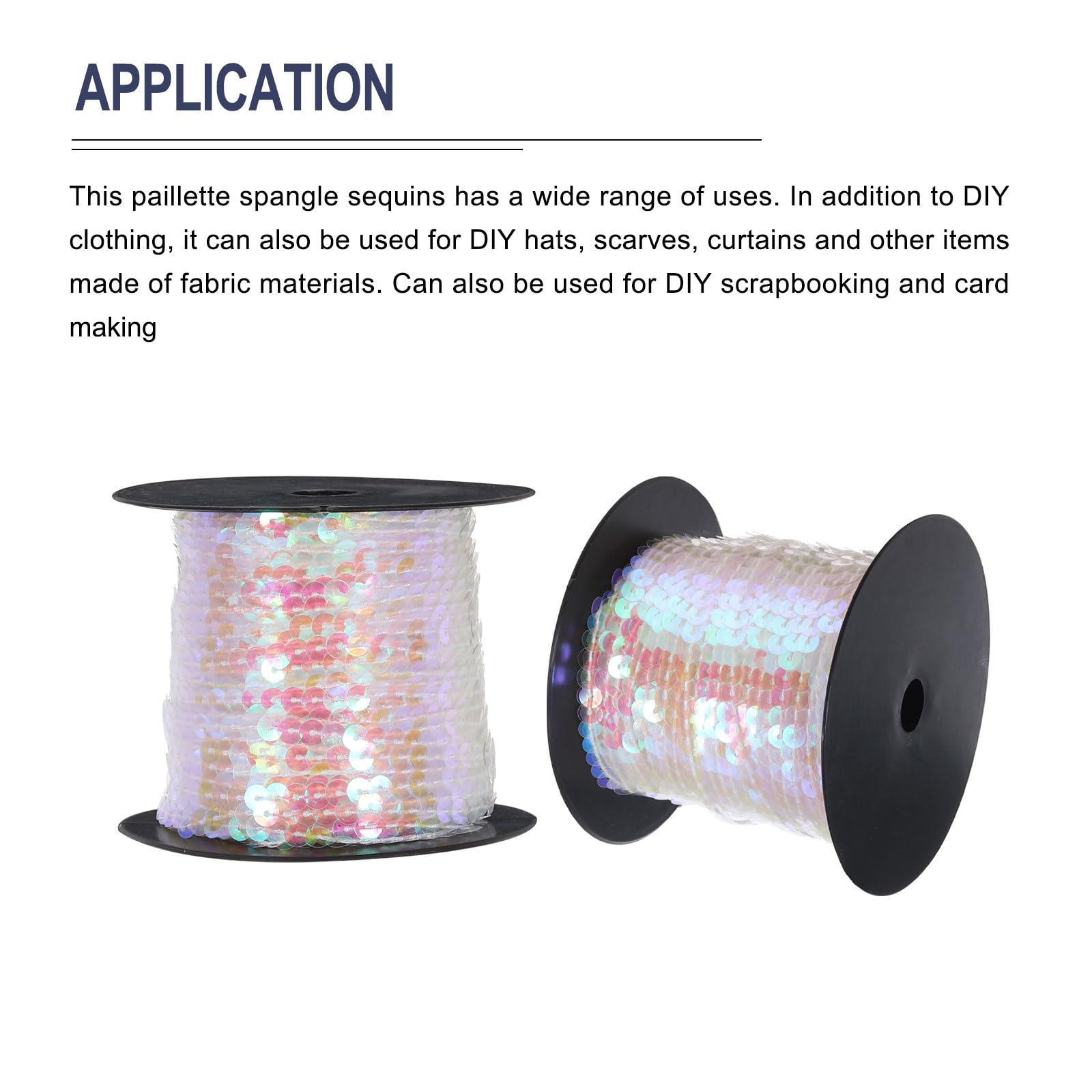 QUARKZMAN 100 Yards Plat Paillettes Bande 6mm Laser