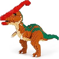 Vista 14 de Bloque de construcción modelo de dinosaurio micro mini bloques de dinosaurio kit de construcción regalos para niños y adultos (velociraptor)