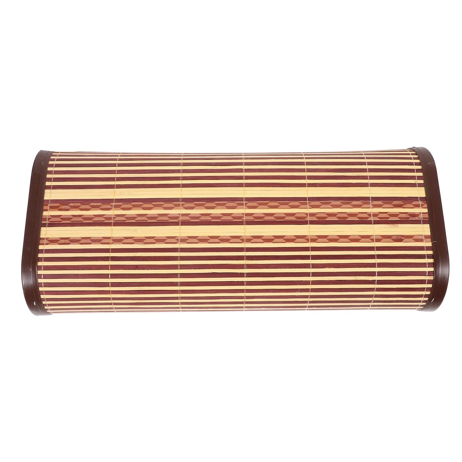CQAHDSEVF Sauna Headrest Pillow, Sauna Headrest Bamboo Pillow Wood Color Neck Cushion Lumbar Support 40x17cm