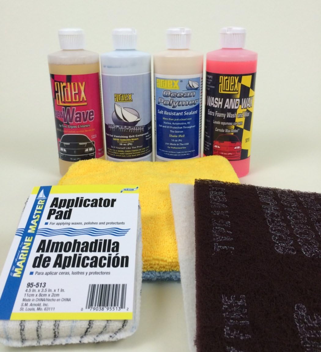 Ardex Boat, PWC Detailing Kit - Restore, Shine & Protect 16oz for Smaller Boats & PWCs