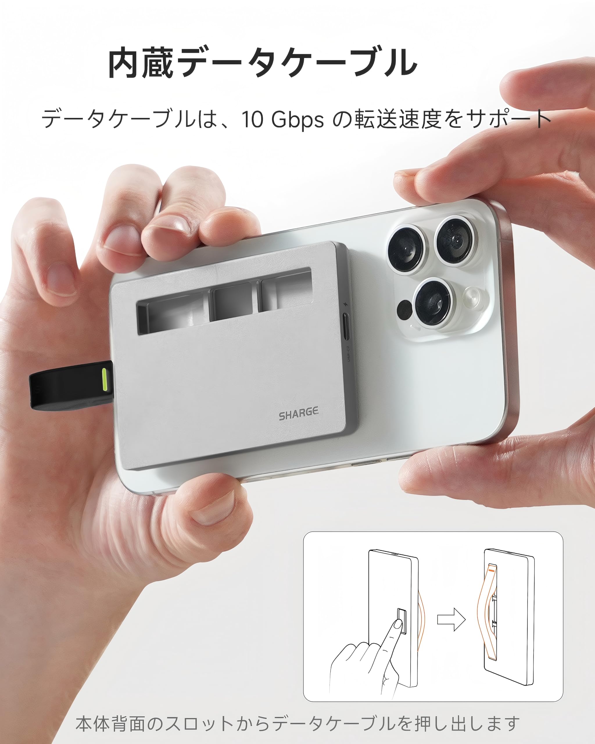 Amazon.co.jp: SHARGE Disk Plus SSDエンクロージャー【6mm超薄型