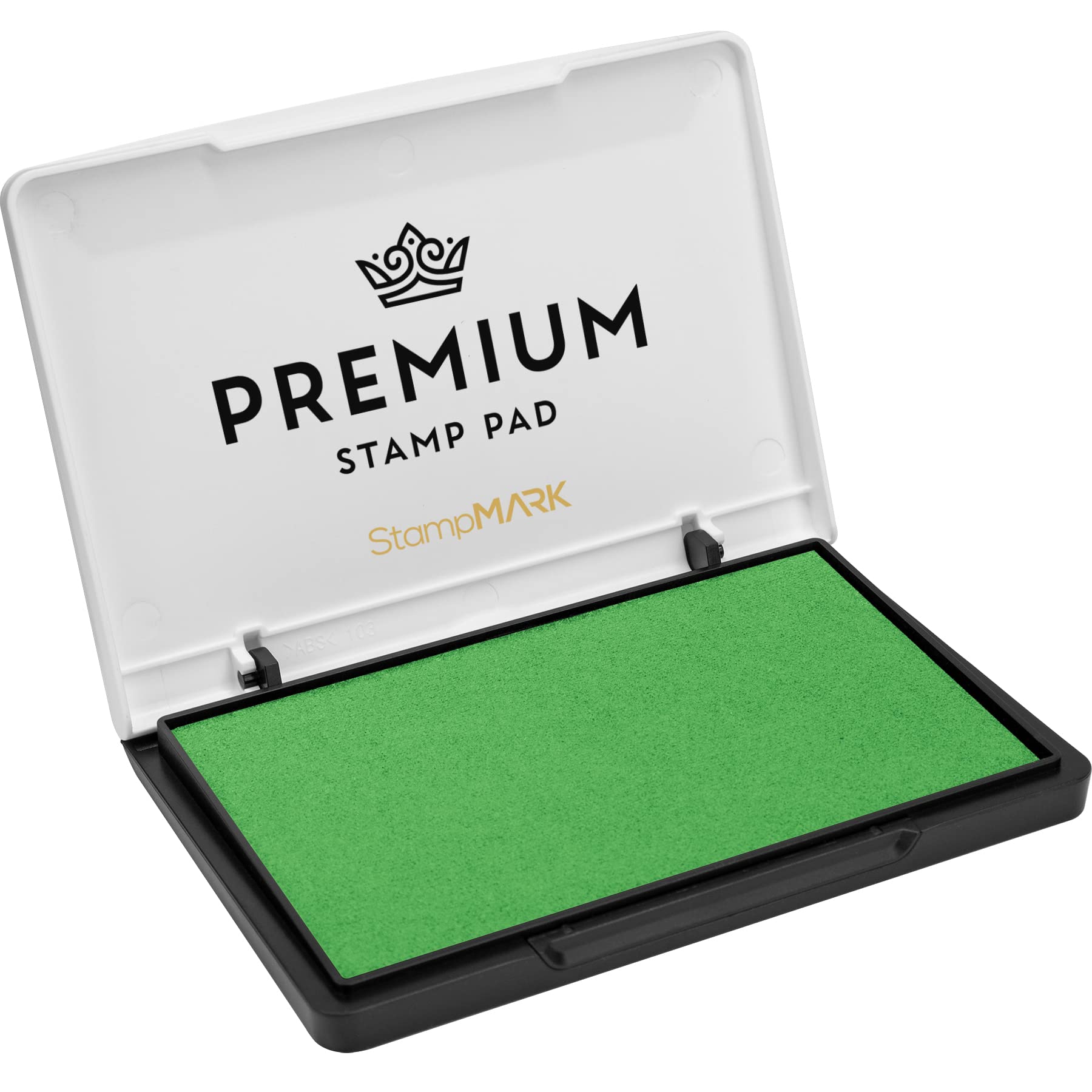 StampMark Almohadilla para sellos de tamaño mediano, color verde oliva, elige entre 15 colores de tinta