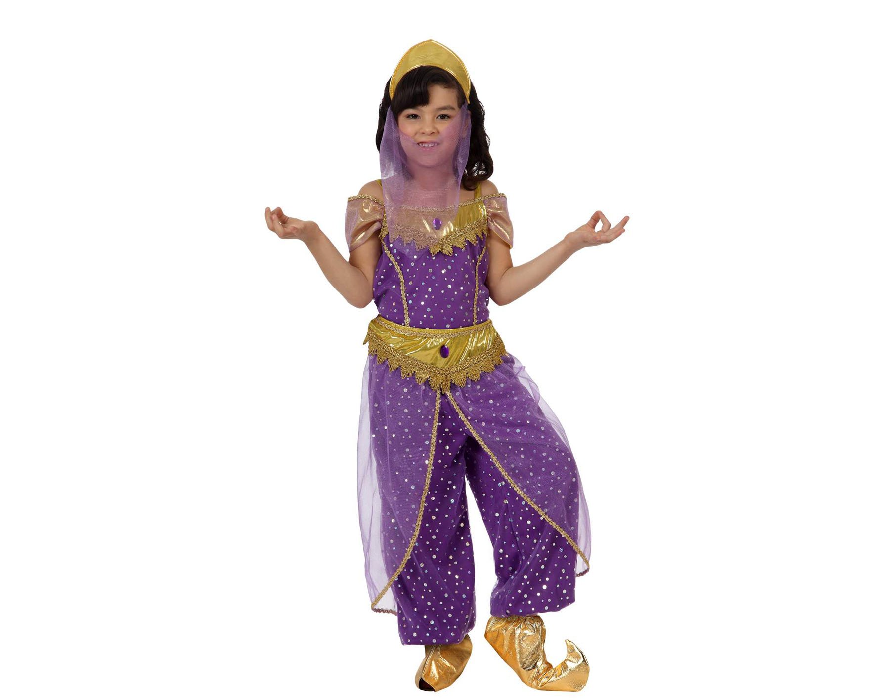 Atosa disfraz princesa arabe niña infantil violeta 3 a 4 años
