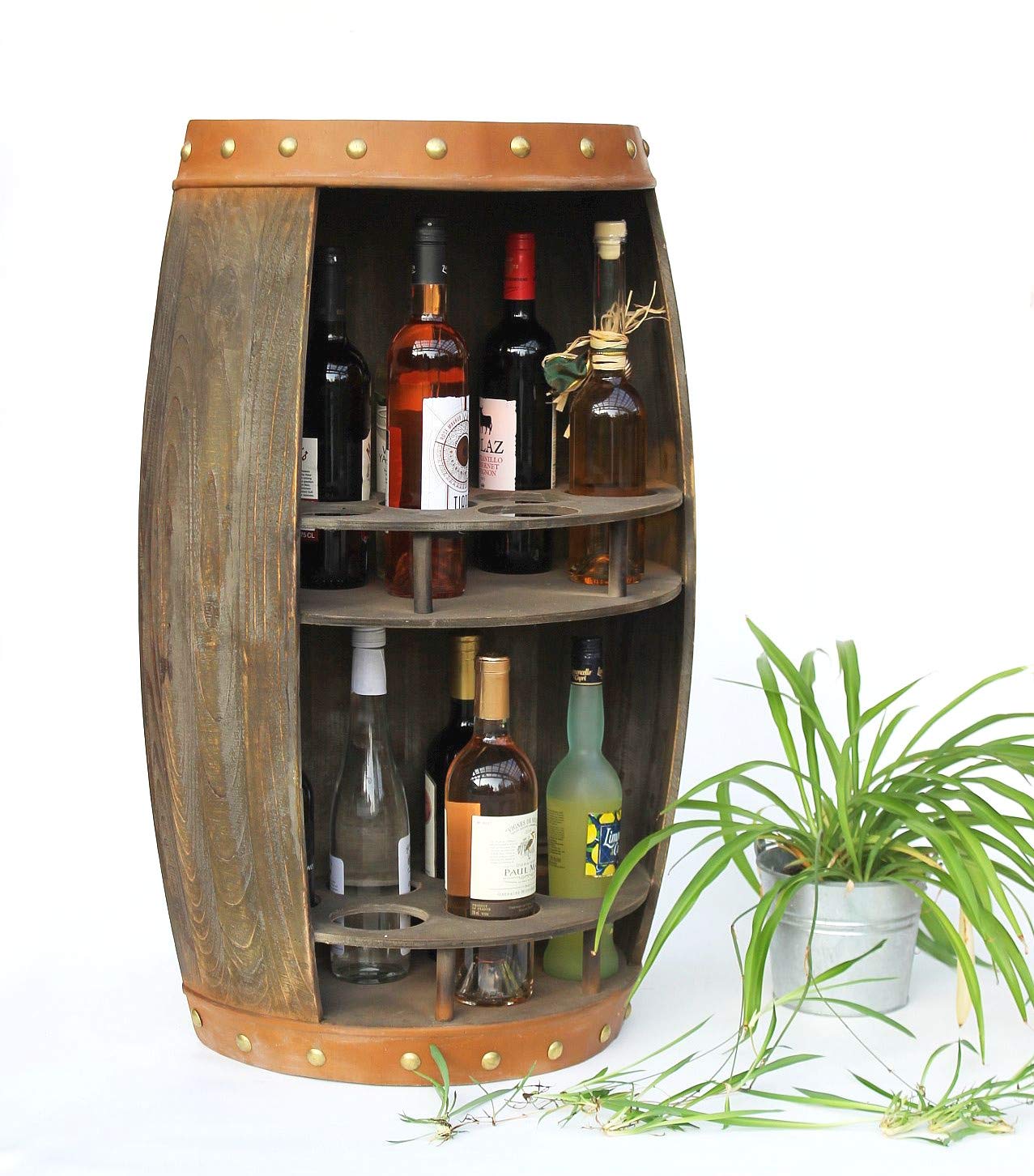 Decorazioni A Tema Western - 2 Bottì Di Vino Finti In Cartone, 40x22x22 Cm, Per Centrotavola, Feste A Tema Cowboy, Matrimoni E Compleanni