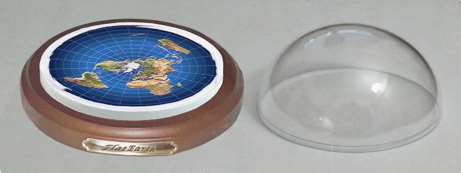 Flat Earth Map Dome Display Model