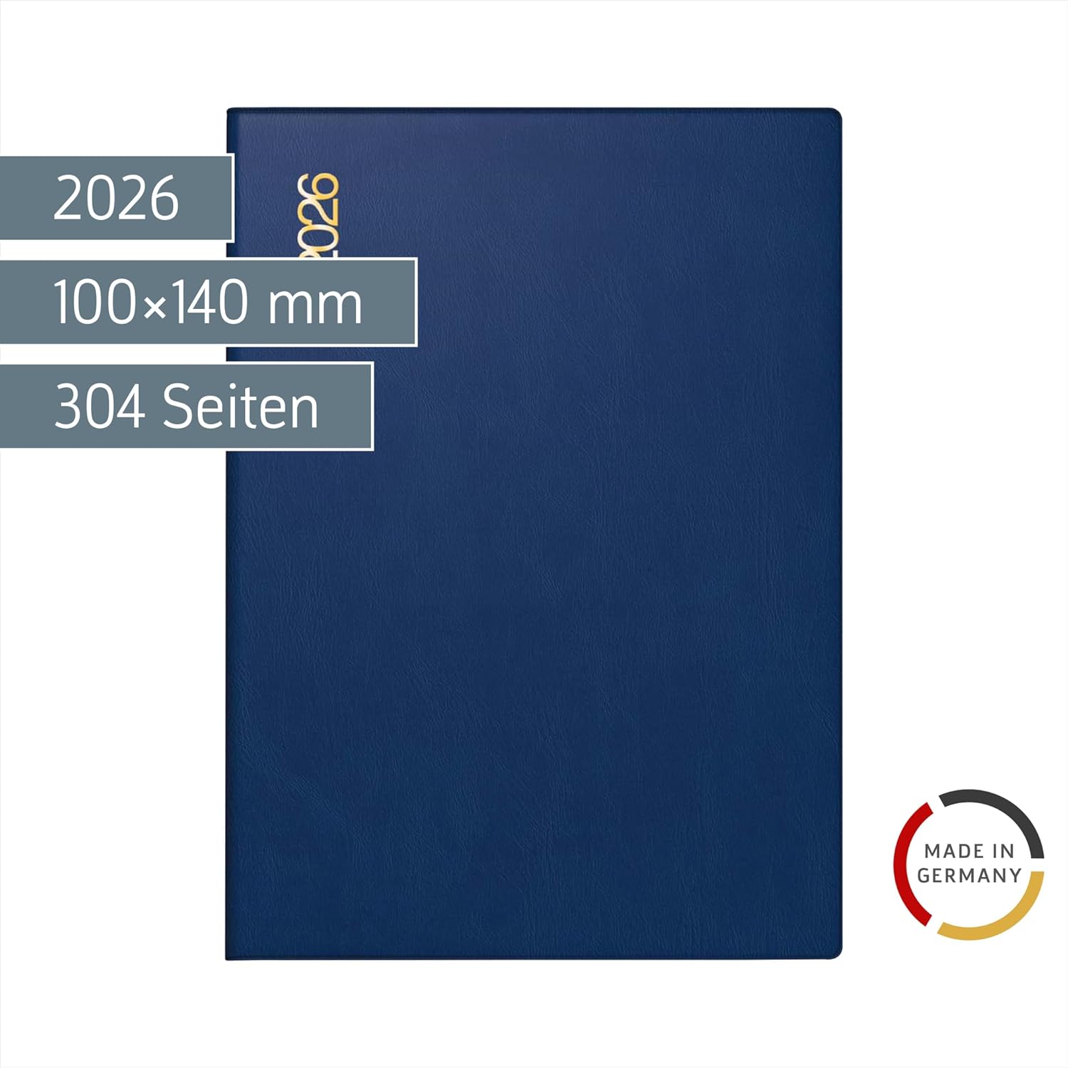 rido/idé Pocket Calendar Model Technology II 2026 | A6, Plastic, Blue