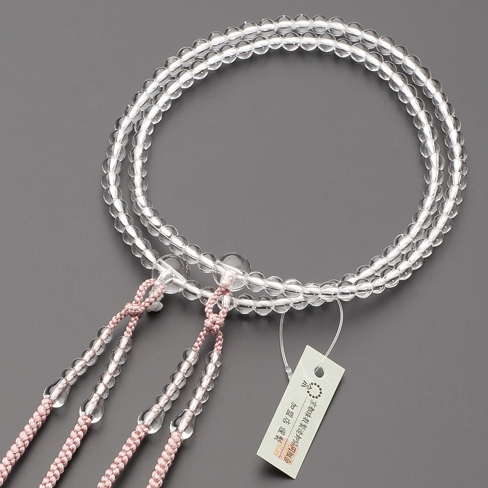 Amazon｜仏壇屋 滝田商店 数珠 真言宗 本式数珠 【女性用】本水晶 8寸