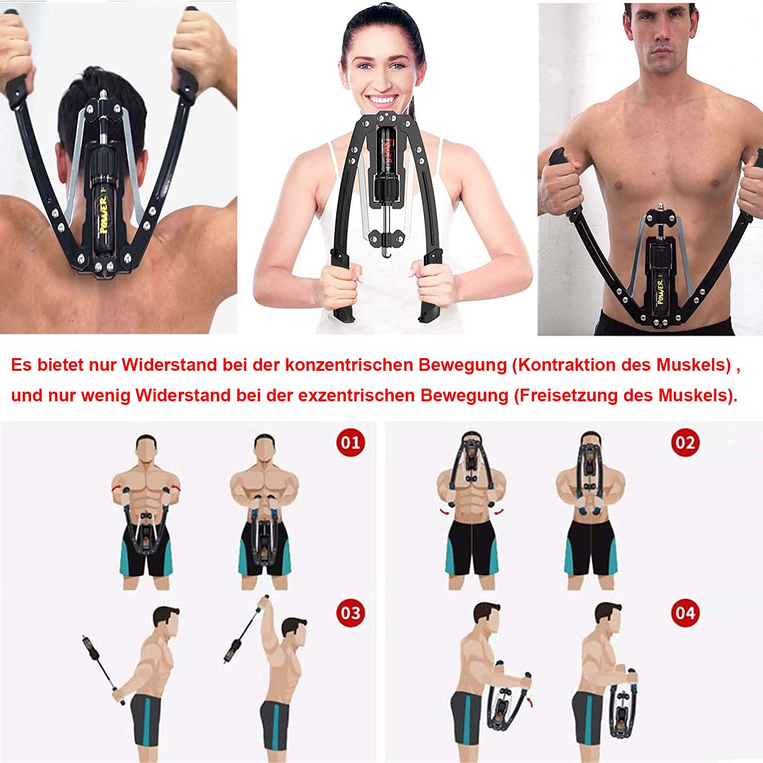 LS&GHY Power Twister - Barra de entrenamiento de musculación (ajustable, 10 - 200 kg, para fuerza del brazo, pecho, hombros, antebrazos, abdominales, fitness)