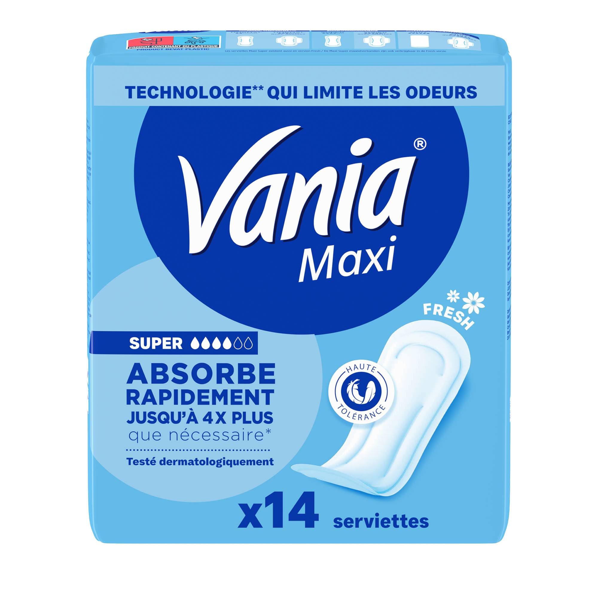Vania - Serviettes Hygiéniques  Maxi Confort  Super  14 Serviettes Femme