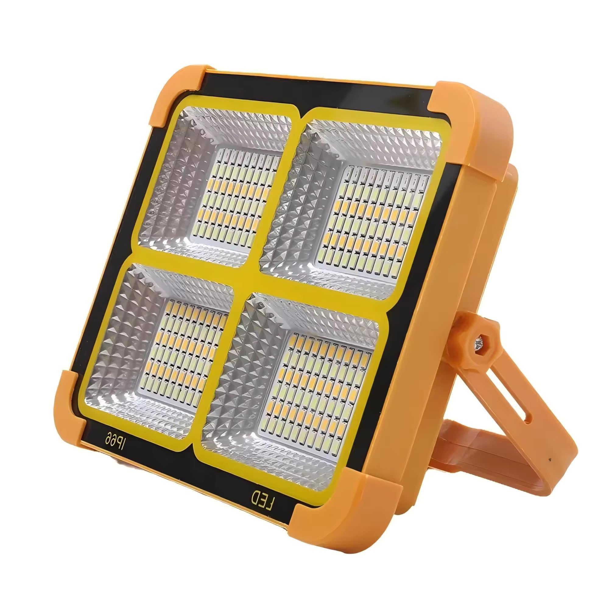 dkian portable solar led flood light super bright for camping ip66 mobile power warning light for indoor outdoor use 200w