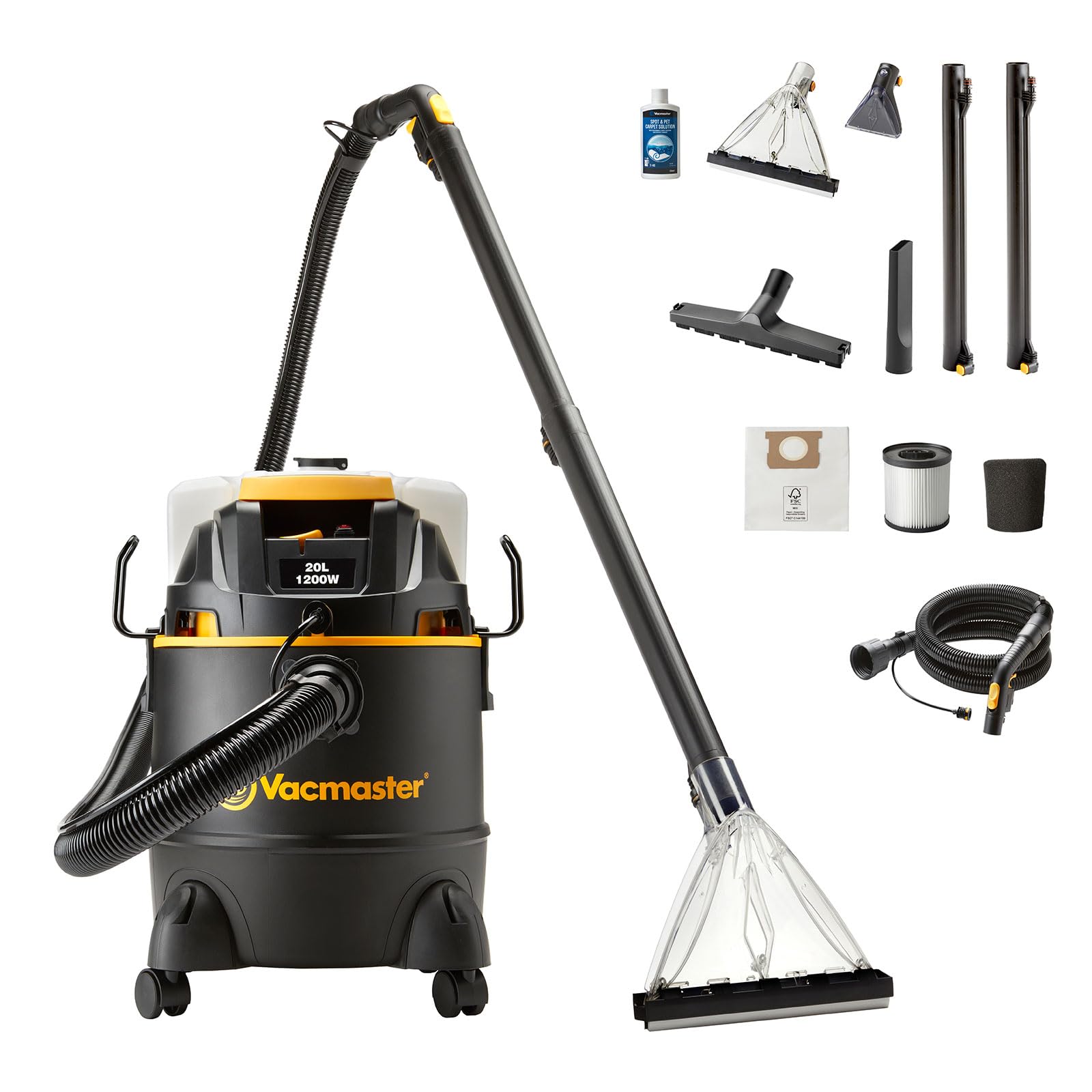 Vacmaster VKM1220PF, shampouineuse 3-en-1 injection-extraction