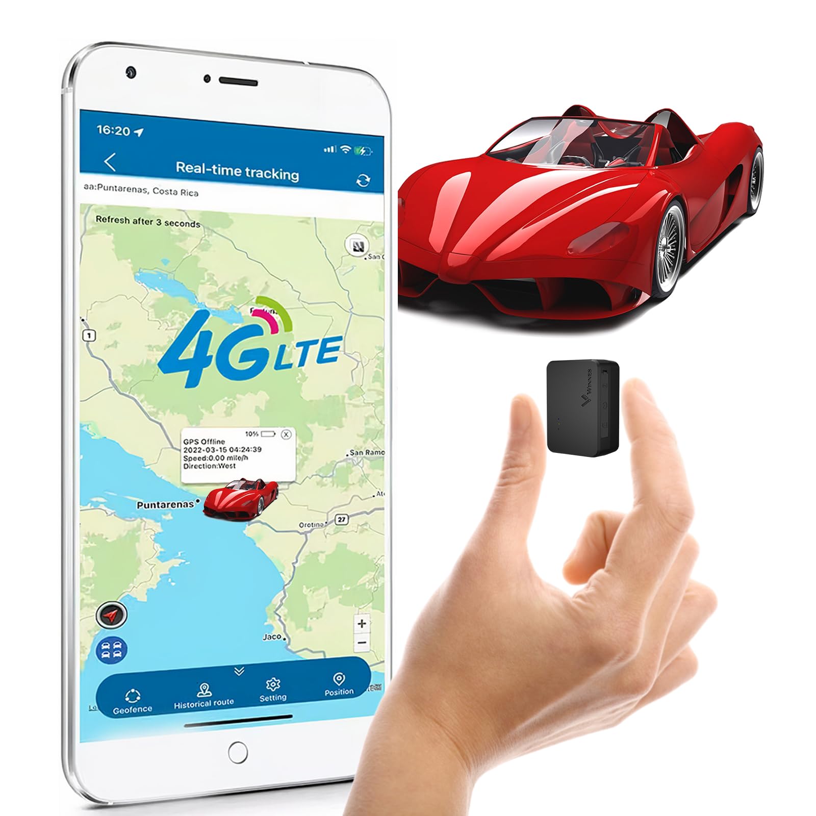 Traceur GPS GPRS géolocalisation en temps réel enfants voitures animaux